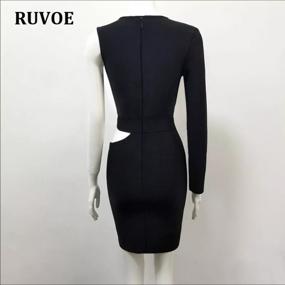 Black cut out bandage dress - Picture 3 of 3